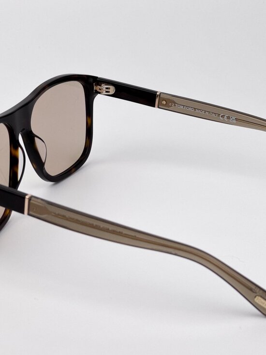 Tom Ford FRANCES Women Sunglasses Havana Brown Photochromic Square FT1081/S 52E